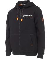 Savage Gear Mikina Urban Zip Hoodie Black INK - XL