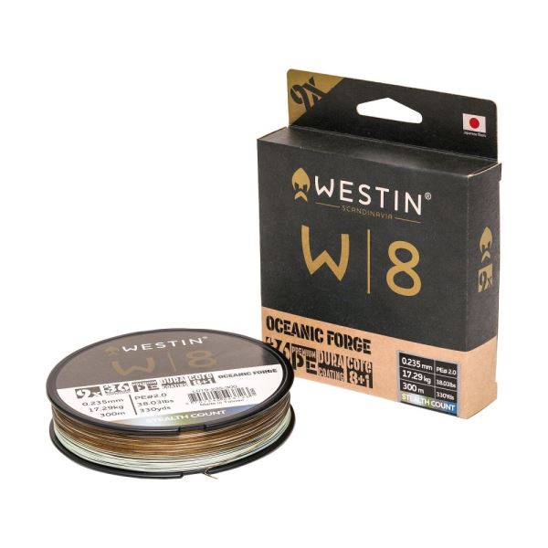 Westin Splétaná Šňůra W8 9-Braid Oceanic Forge 300 m