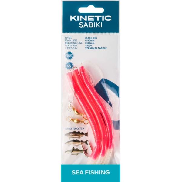 Kinetic Návazec Sabiki Makk Pink Splatter 150 cm