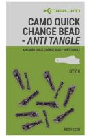 Korum Převleky Camo Quick Change Bead Anti Tangle 8 ks Korum Převleky Camo Quick Change Bead Anti Tangle 8 ks