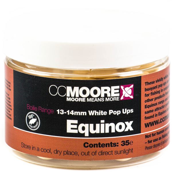 CC Moore Plovoucí Boilie Equinox Bílé 13/14 mm 35 ks
