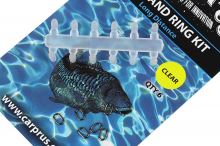 Carp´R´Us Zarážky Na Háček Swivel Rig Bead & Ring Kit Long Distance Čirá (2)