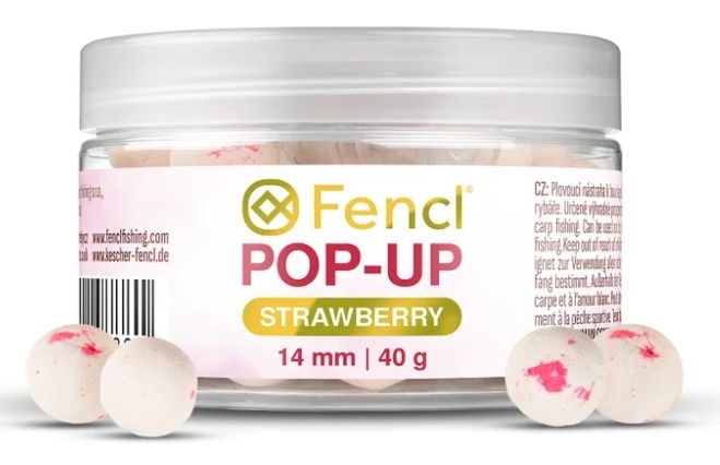 Fencl plovoucí boilie pop up strawberry 40 g 14 mm