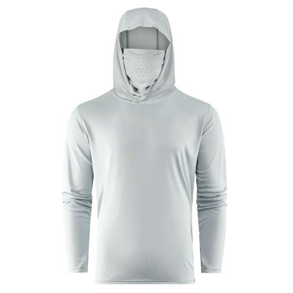 Grundéns Triko Tough Sun Masked Hoodie Iceberg