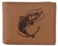 Mercucio Peněženka Natural Vzor 49 Pstruh S Prutem Mercucio Peněženka Natural Vzor 49 Pstruh S Prutem