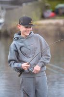 Savage Gear Mikina Junior Jaw Hoodie Grey Melange (14)