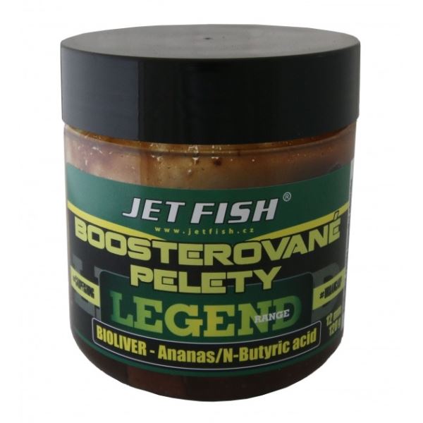 Jet Fish Boosterované Pelety Legend Range Bioliver-Ananas/N-butyric - 12 mm 250 ml