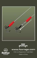 Fox Rage Predator Převleky Red Treble Hook Sleeves (2)