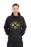 Matrix Mikina Large Fade Logo Hoody Black Lime (15)