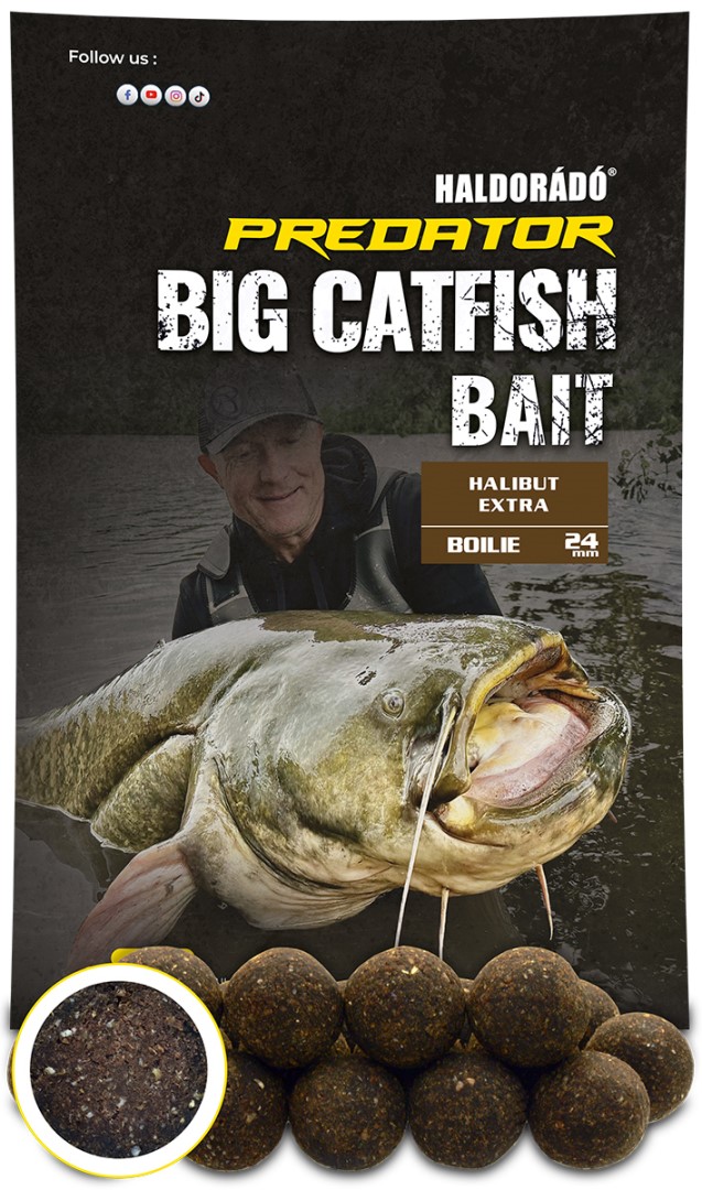 Haldorádó boilies catfish bait halibut extra 1 kg - 24 mm