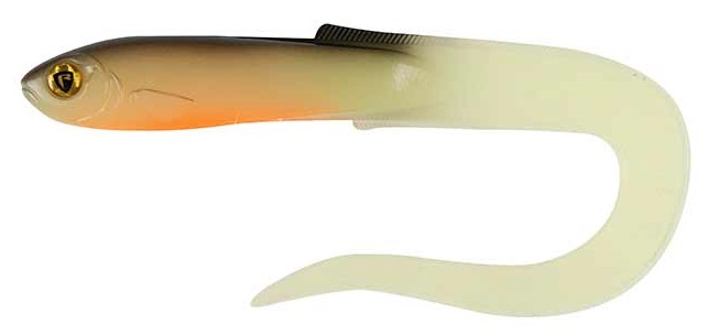 Fox rage gumová nástraha slick eel uv hot olive - 28 cm