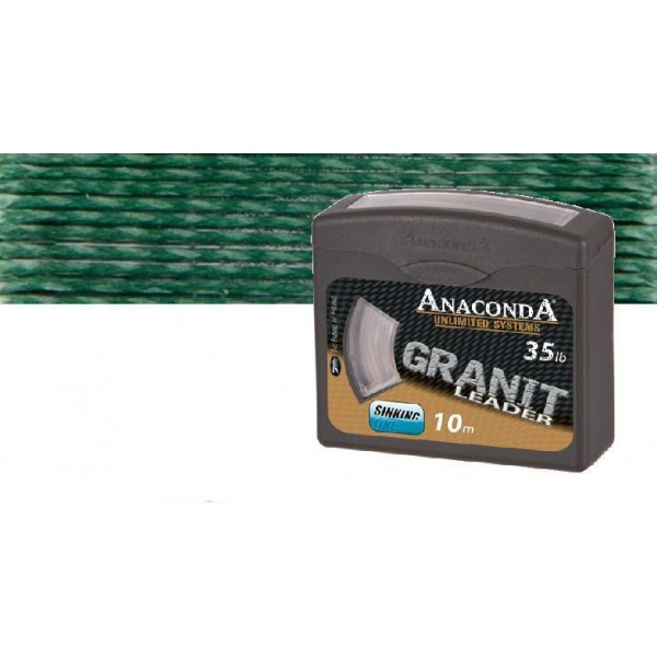 Levně Anaconda návazcová šňůra granit 10 m green-nosnost 25 lb / návin 10 m / barva green