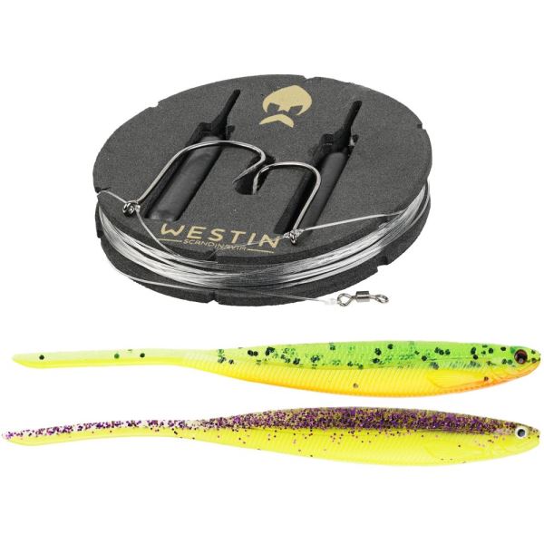 Westin Montáž s Gumovou Nástrahou Dropshot Rig Kit Shadteez Pintail Dark Water Mix