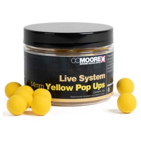 CC Moore Plovoucí Boilie Live System Yellow Pop Up 14 mm