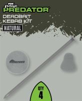 Fox Rage Predator Sada Ležící Nástrahy Deadbait Kebab Kit - Natural
