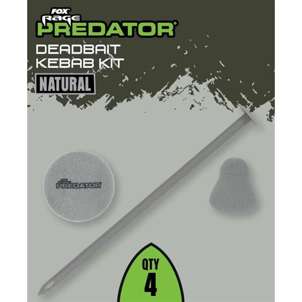 Fox Rage Predator Sada Ležící Nástrahy Deadbait Kebab Kit