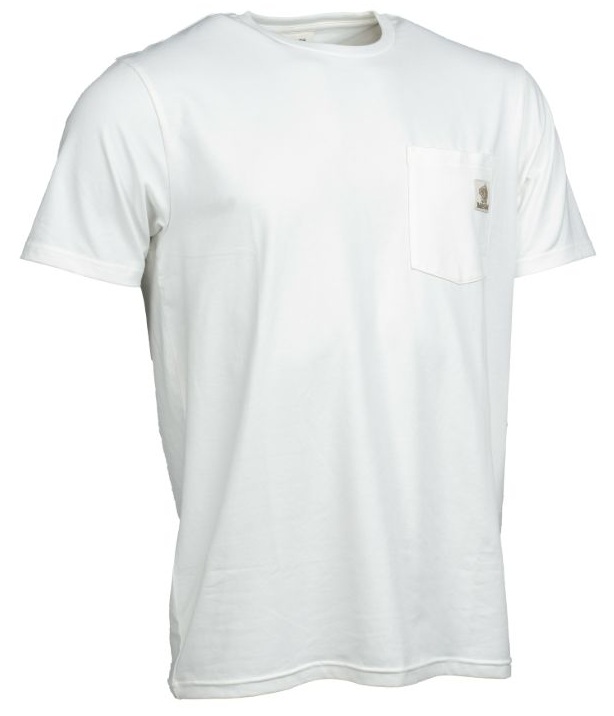 Nash tričko make it happen badge pocket t-shirt ecru - s