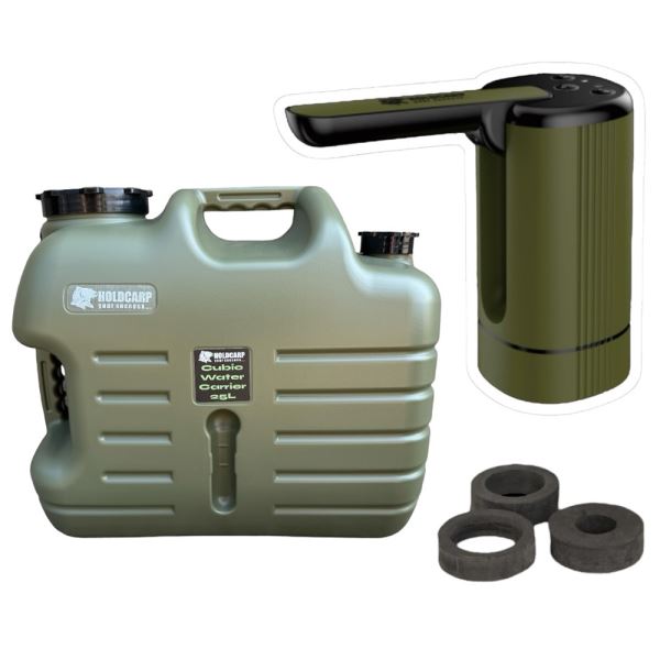 Holdcarp Set Automatická Pumpa Smart Rechargeable Tap + Kanystr Cubic Water Carrier 25 l