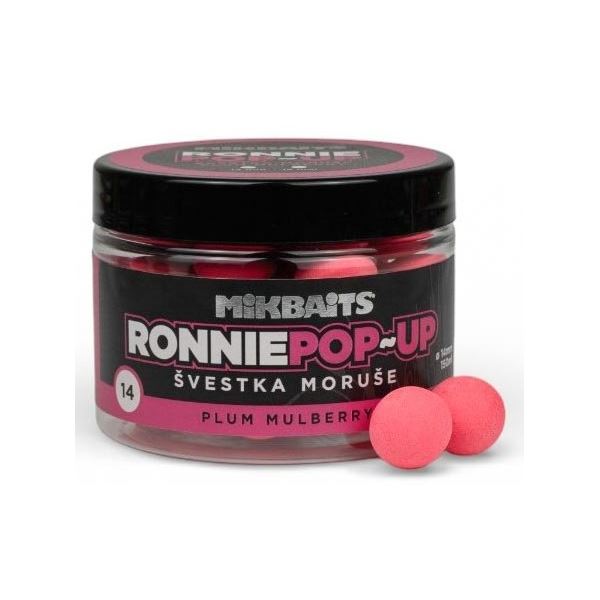 Mikbaits Plovoucí Boilie Ronnie Švestka Moruše 150 ml