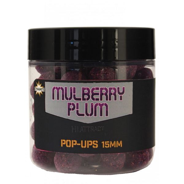 Dynamite Baits Mulberry Plum Hi-Attract Foodbait Pop-Ups 15 mm