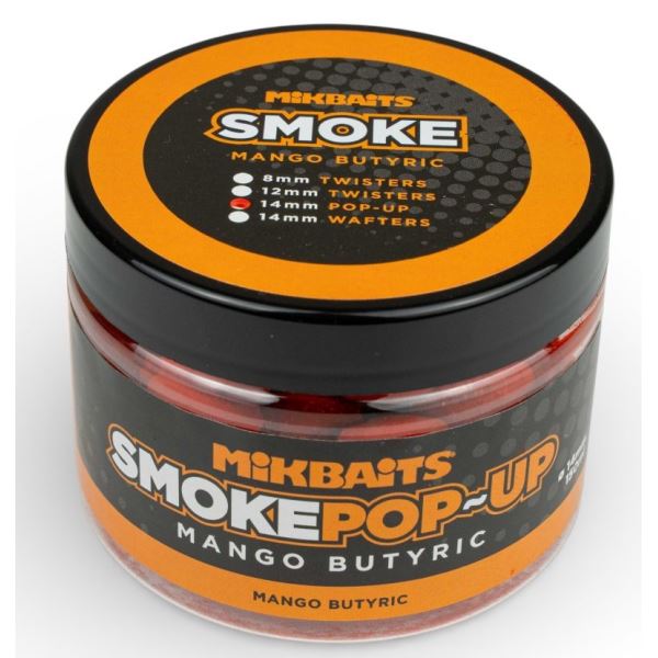 Mikbaits Plovoucí Boilie Smoke Pop-Up 14 mm 150 ml