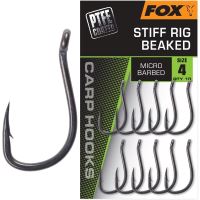 Fox Háčky Stiff Rig Beaked 10 ks - Velikost 4