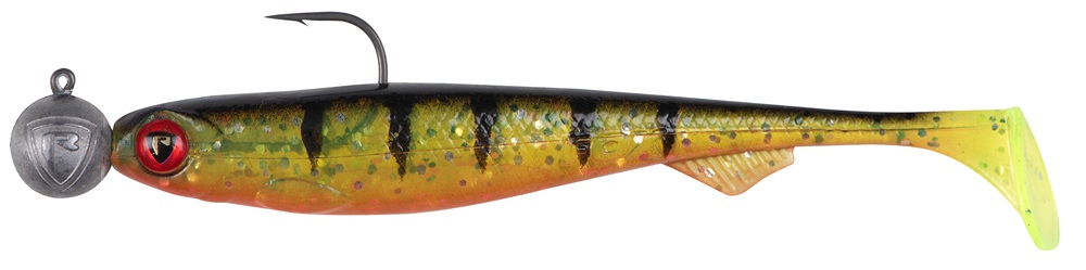 Fox rage gumová nástraha loaded slick shad uv perch - 9 cm 10 g