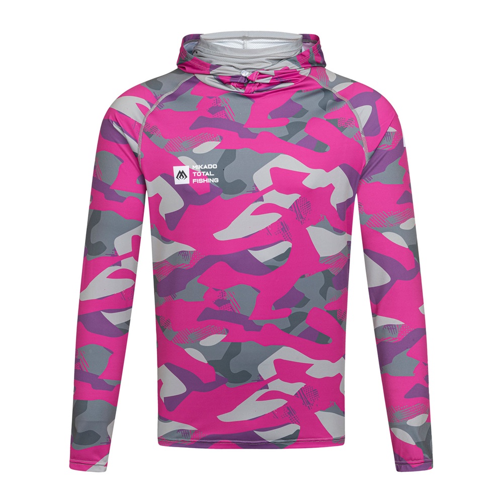 Mikado tričko s kapucí lady camo - xs