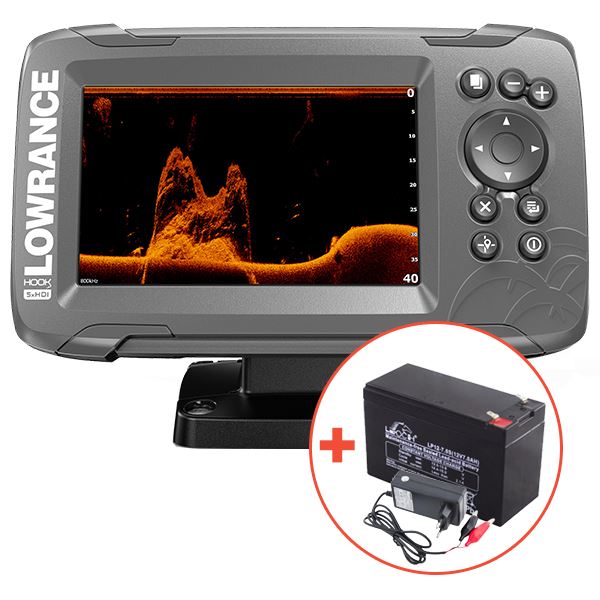 Lowrance Echolot Hook² 5X Se Sondou Splitshot