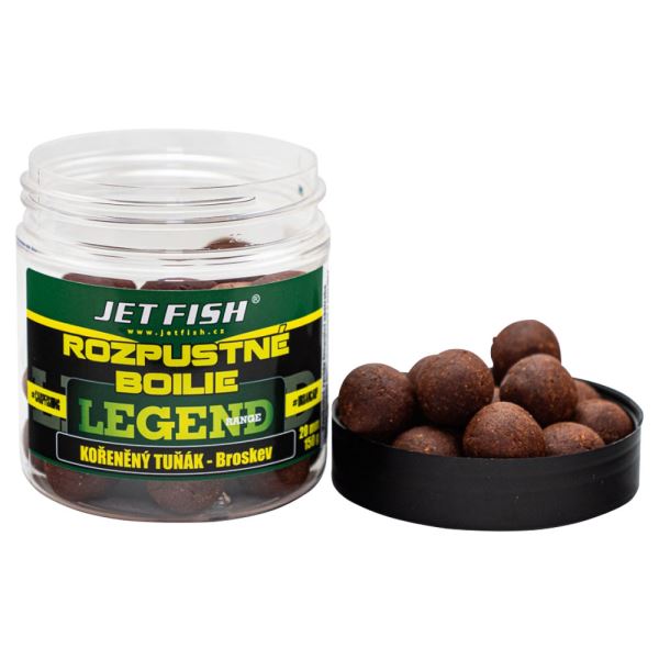 Jet Fish Rozpustné Boilie Legend Range Kořeněný Tuňák Broskev 250 ml