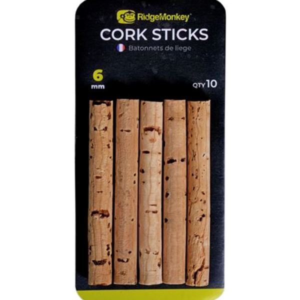 RidgeMonkey Korkové Tyčinky Combi Bait Drill Spare Cork Sticks