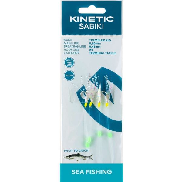 Kinetic Návazec Sabiki Trembler Holo Fishskin Pearl Flash 130 cm #4