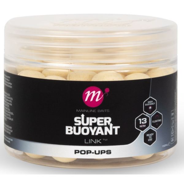 Mainline Plovoucí Boilie Super Buoyant Pop-Ups Link 150 ml 13 mm