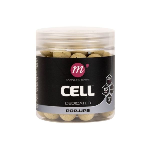 Mainline Plovoucí Boilie Pop-ups Cell 15 mm 250 ml