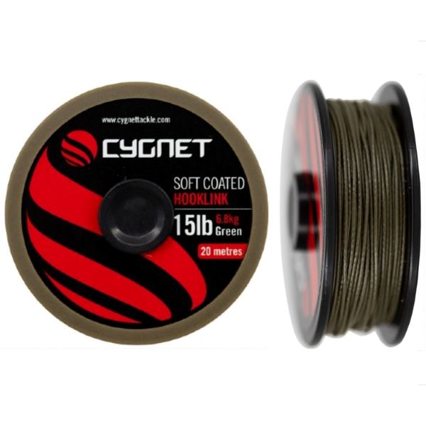 Cygnet Návazcová Šňůra Soft Coated Hooklink 20 m