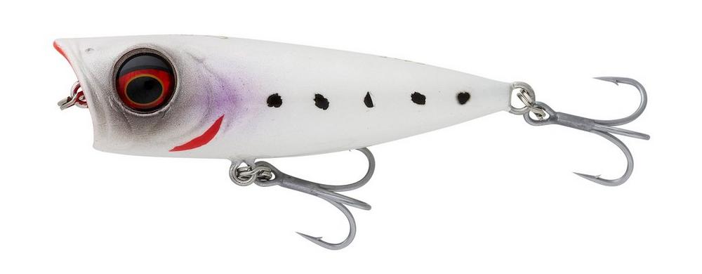 Savage gear wobler micro popper snowwhite - 5,5 cm 5,4 g