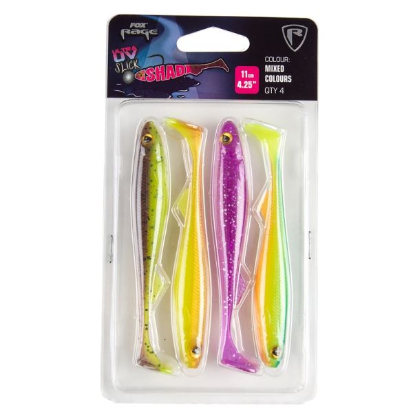 Fox Rage Gumová Nástraha Slick Shad UV Mixed Colour Packs