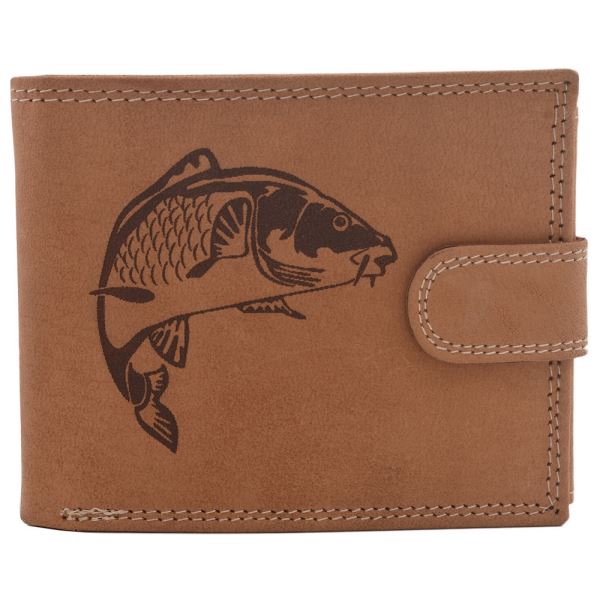 Mercucio Peněženka Světlehnědá Vzor 33 Kapr