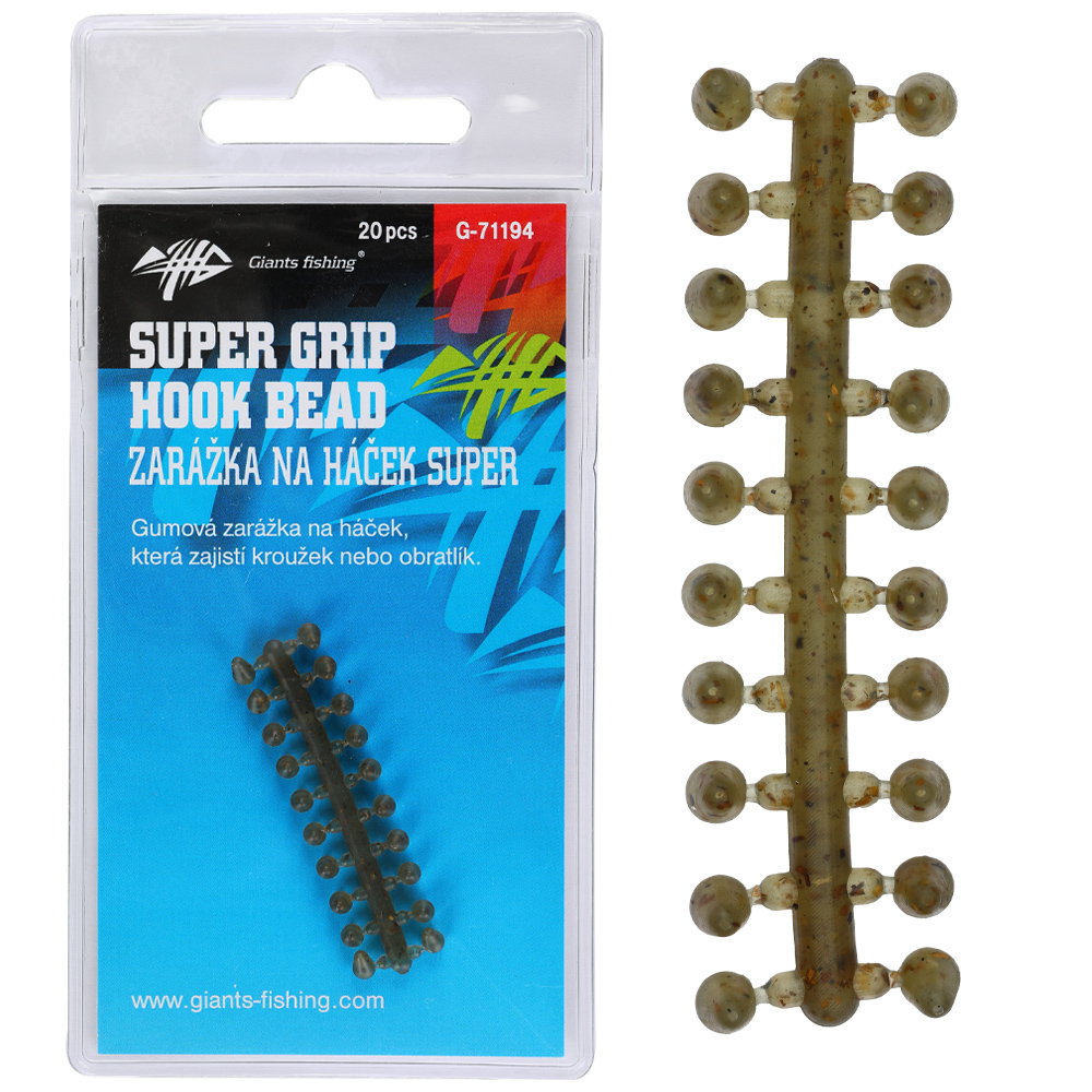 Giants fishing zarážka na háček super grip hook bead 20 ks