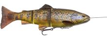 Savage Gear Gumová Nástraha Pstruh 4D Line Thru Trout SS Dark Brown Trout-20 cm 93 g