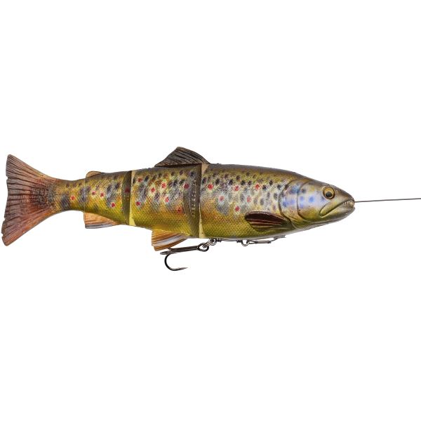 Savage Gear Gumová Nástraha Pstruh 4D Line Thru Trout SS Dark Brown Trout
