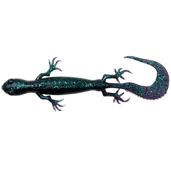 Savage Gear Gumová Nástraha 3D Lizard Sinking Green Pumpkin Purple 10 cm 5,5 g