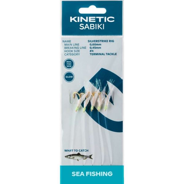 Kinetic Návazec Sabiki SilverStrike Fishskin Flash 130 cm