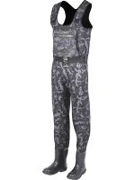 Kinetic Neoprenové Prsačky Neorush Bootfoot Cleated Grey Camo