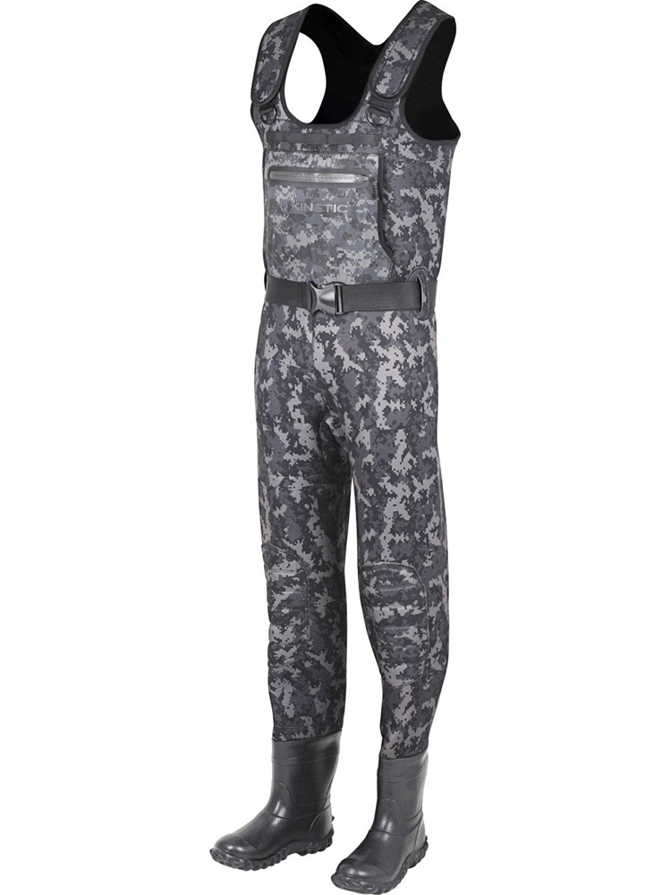 Kinetic neoprenové prsačky neorush bootfoot cleated grey camo - eu 42-43 (uk 7,5-8,5)