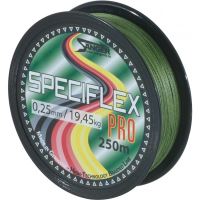 Saenger Pletená Šňůra Speciflex Pro Zelená 250 m-Průměr 0,35 mm / Nosnost 27,25 kg