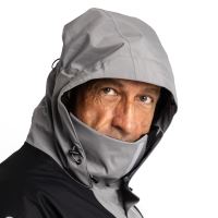 Adventer & Fishing Membránová Bunda Titanium Black (17)