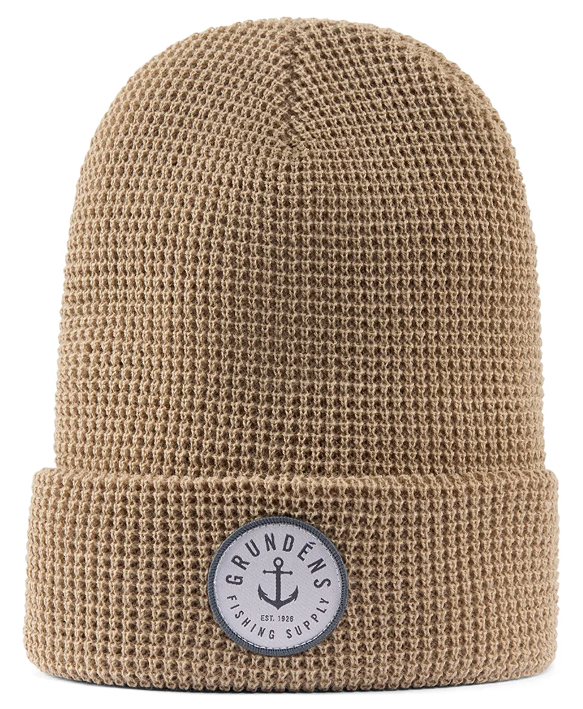 Grundéns čepice anchor waffle beanie clay