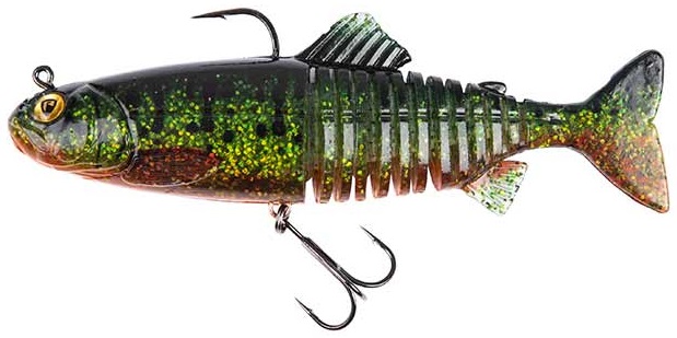 Fox rage gumová nástraha replicant jointed uv fire pike - 20 cm 120 g