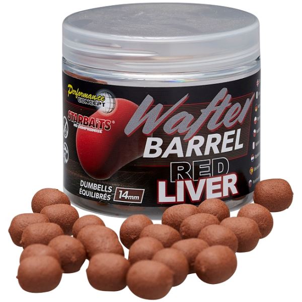 Starbaits Wafter Red Liver 50 g 14 mm